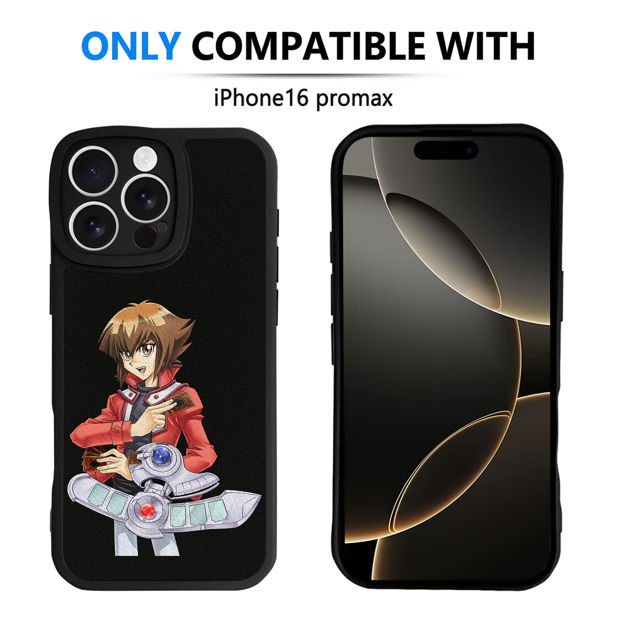 遊☆戯☆王 Yu-Gi-Oh! 【iPhone 16シリーズ対応】シリコンスマホケース（レザー調） 材質：シリコン